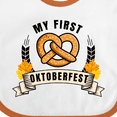 thumbnail image 4 of Inktastic My First Oktoberfest with Pretzel and Banner Boys or Girls Baby Bib, 4 of 4