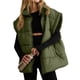 thumbnail image 1 of Chaleco Acolchado Extragrande de Invierno para Mujer, Ligero, con Cuello Alto, Sin Mangas, Acolchado y Bolsillos. Verde S, 1 of 10