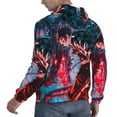thumbnail image 5 of Demon Slayer Trendy Cartoon Men'S Fleece Hooded Hoodie, hoodies for women men with pockets,Fall Fashion 2025 Pullover Sweaters Winter Clothes, 5 of 9