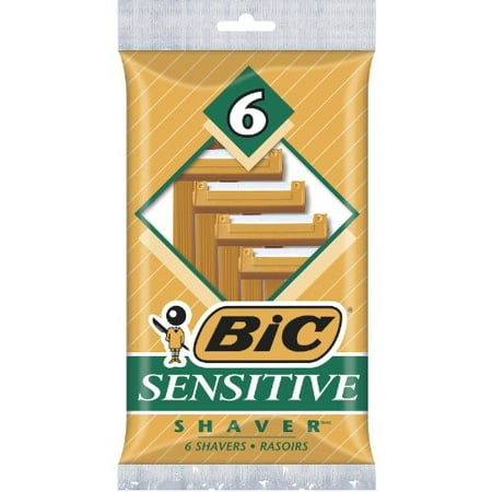 Bic Sensitive Shaver, 6 Shavers per Package