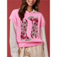 thumbnail image 4 of Suéter de Punto con Cuello Redondo y Lentejuelas para Mujer, Sin Mangas, de Punto, para Navidad Rosa (Botas) S, 4 of 9
