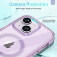 thumbnail image 6 of for iPhone 14 Plus Case, [Compatible with MagSafe] Full-Body Protection Anti-Scratch Case with Built-in Screen Protector, Front Cover TPU Frame Durable for iPhone 14 Plus Cover, Lightpurple, 6 of 8