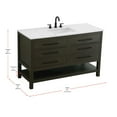 thumbnail image 2 of Elegant Kitchen and Bath 54 inch Single Bathroom Vanity in Mocha Brown, 2 of 13