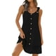 thumbnail image 1 of Vestido de verano ETCYY NEW con columpio escalonado para cubrir la playa, negro, 1 of 5