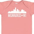 thumbnail image 4 of Inktastic Milwaukee Wisconsin Skyline Wi Cities Boys or Girls Baby Bodysuit, 4 of 5