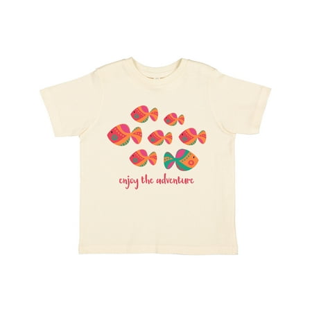 

Inktastic Enjoy the Adventure Fish Gift Toddler Toddler Girl T-Shirt