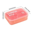 thumbnail image 2 of SIYTUAU Lunch Box With Utensils Compartimented Meal Prep Container Microwave Safe Durable Plastic Food Storage 8.27X5.91X2.56 Inch, 2 of 7