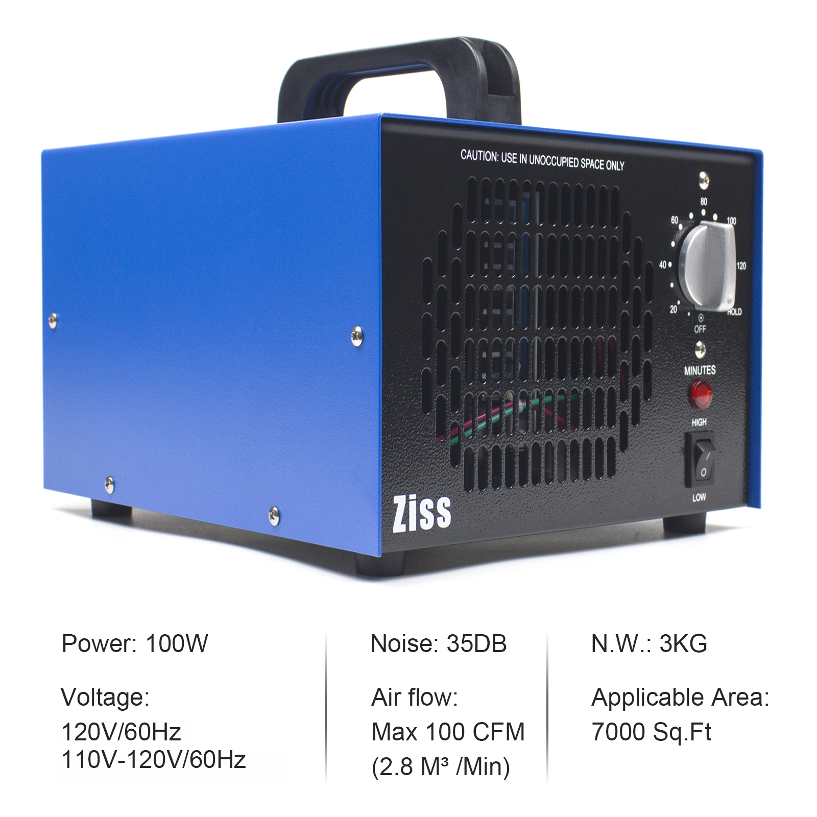 Ziss Commercial Home St 7g 7000mg Ozone Generator For Room Car Walmart Com Walmart Com