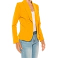 thumbnail image 4 of Women's Casual Solid Office Work Wear Long Sleeve Fitted Open Front Blazer Jacket, 4 of 7
