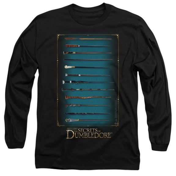 Fantastic Beasts The Secrets Of Dumbledore Wands Unisex Adult Long-Sleeve T Shirt