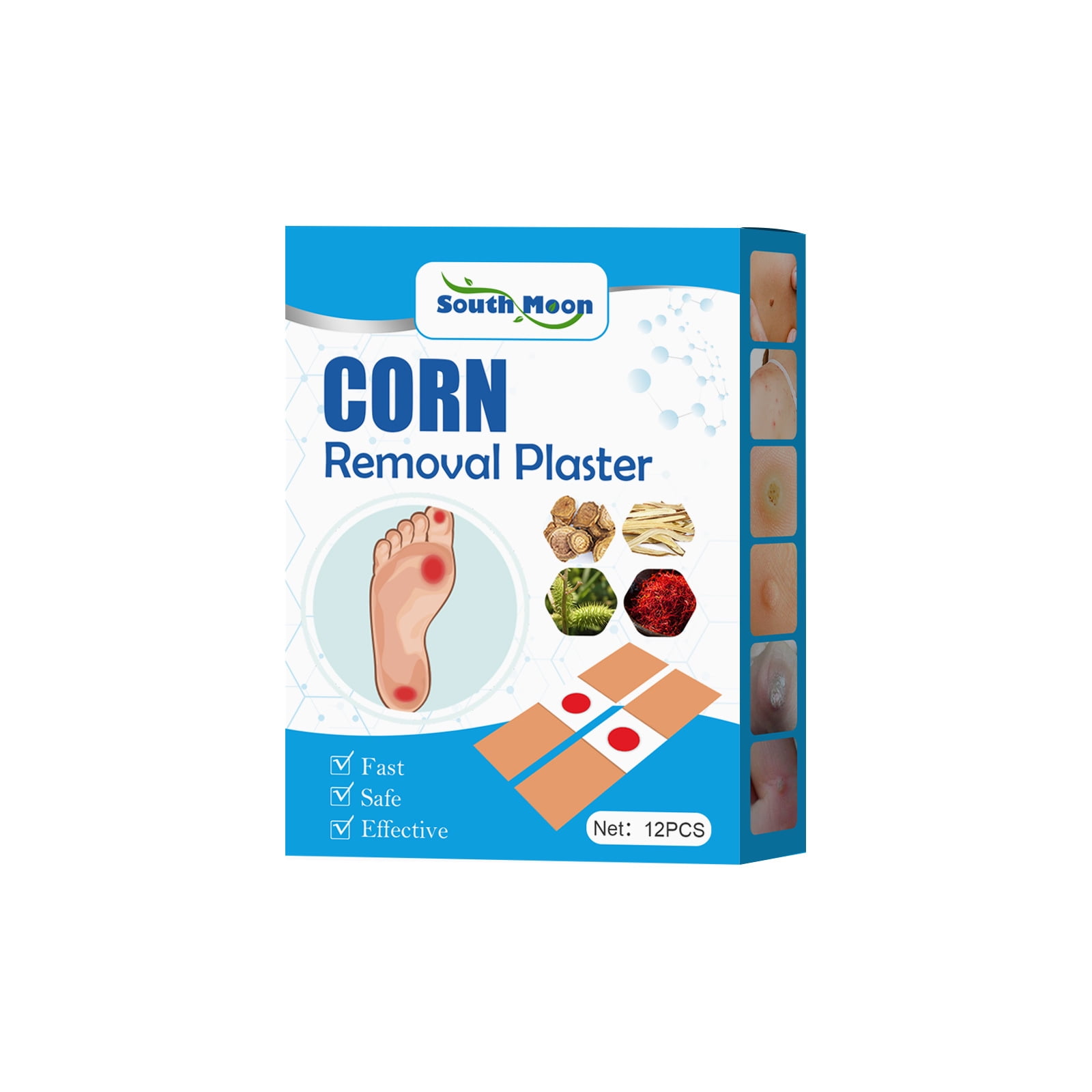 Corn Remover,12 Corn Remover Pads,Toe Corn and Callus Removal,Corn Treatment Pads,Corn Remover Pads for Foot Corn Removal