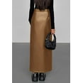thumbnail image 3 of PRETTYGARDEN Womens Faux Leather Skirt Fall Bodycon High Waisted Slit Dressy Casual Winter Maxi Long Pencil Skirts, 3 of 9