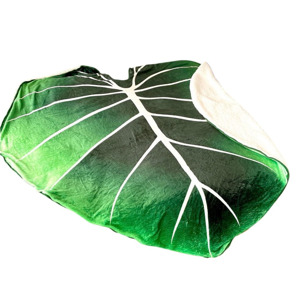 Leaf Blanket Realistic Large Green Leaf Blanket for Kids Decorative Plant Blanket for Sofa Bed Beach Towel Reading Nook Bedroom 100x150cm Walmart