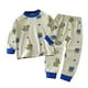 thumbnail image 1 of Odeerbi 1-8 Años Niños Pijama Verano Algodón Manga Larga Tops Pantalones Conjunto Suave Estampado Pijama Dos Piezas, 1 of 3