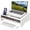 White, variant on Bambloom Monitor Stand Riser with Storage Organizer Desktop with Cooling Holes Bamboo Laptop Riser Shelf for Office and Home Use 16.7x11.8x5 inch ,White