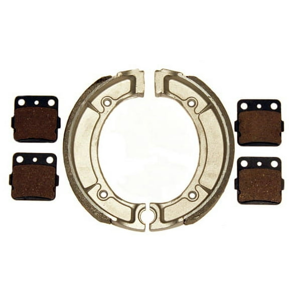 Front Brake Pads Rear Brake Shoes for Yamaha Grizzly 600 4x4 1998 1999 2000 2001
