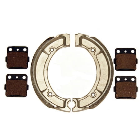 Front Brake Pads Rear Brake Shoes for Yamaha Grizzly 600 4x4 1998 1999 2000 2001