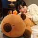 thumbnail image 3 of Huiyun New 80-120cm Lying Capybara Plush Toys Lovely Soft Long Capibara Sleeping Pillow Cushion Dolls Bedroom Birthday Women Gift, 3 of 4