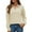 Beige, variant on MIXUE Boho Tops For Women Autumn Winter Solid Color V Neck Lapel Long Sleeve Casual Basic Pullover Shirts For Women T Shirts Daily-Wear,Blue,M