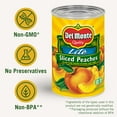 thumbnail image 3 of DEL MONTE Lite Yellow Cling Sliced Peaches, Canned Fruit, 15 oz Can, 3 of 7