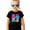 Black Shirt, variant on 6 7 Neon Frosted Donut Shirt for Girls Cute Trendy Six Seven Pink & Blue Ice Cream Tee for Kids Black Shirt 3T