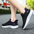 thumbnail image 5 of Chaussures de Marche Tennis à Plateforme Compensée pour Femmes Respirantes Légères Décontractées Confort Mode Espadrilles, 5 of 5