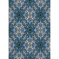 thumbnail image 1 of Ahgly Company Machine Washable Indoor Rectangle Transitional Dark Blue Grey Blue Area Rugs, 5' x 8', 1 of 7