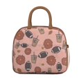 thumbnail image 2 of Womens Pink Football and Drinks Pattern Lunch Box for Work,Insulated Lunch Bag for Women,Loncheras Para Mujer,Leakproof Adult Lunch Bag for Work,Beach,Travel,Picnic,Camping, 2 of 7