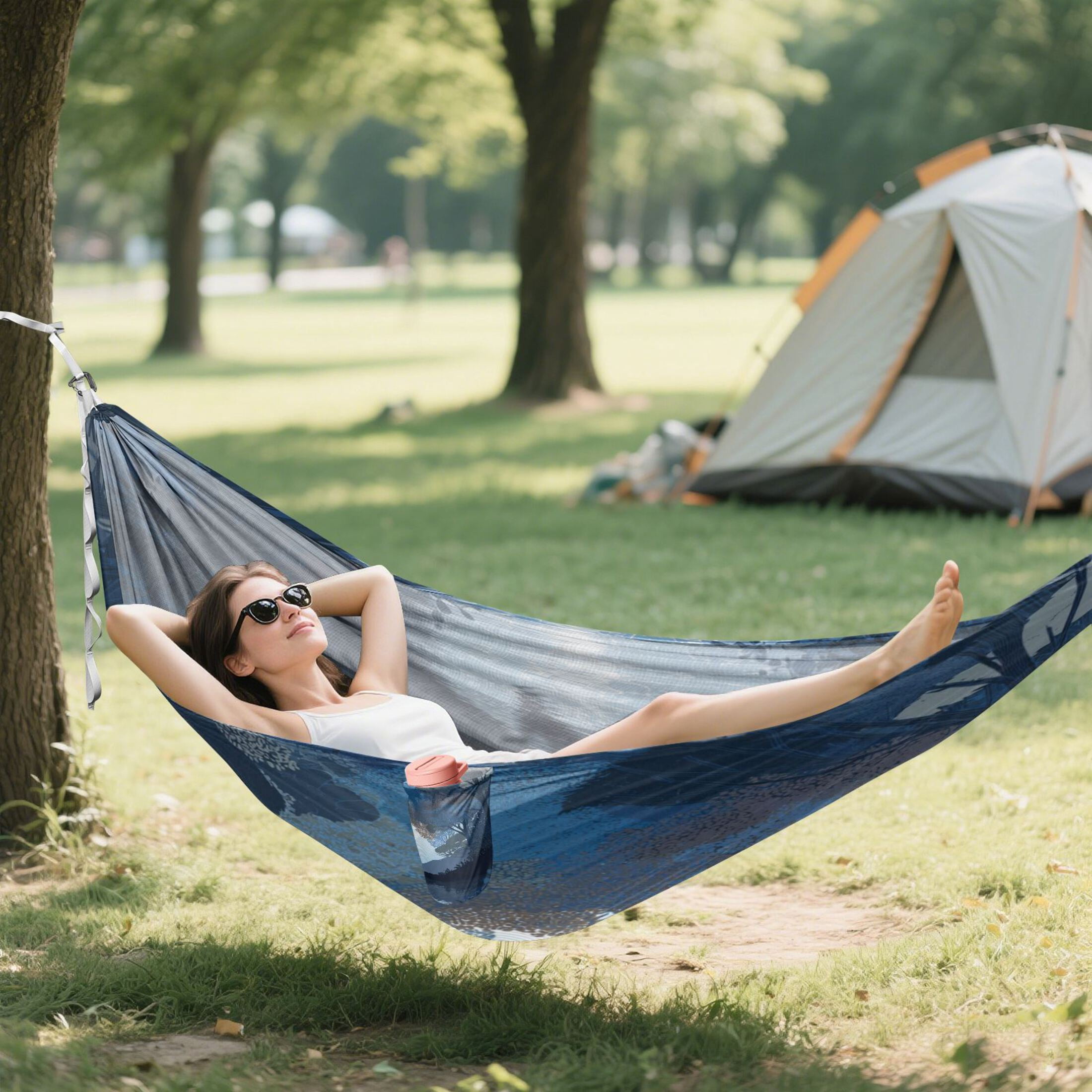 Hammock Camping Hammock Nylon Portable Hammock Travel Camping Hammock Flat Vector Animal Silhouette