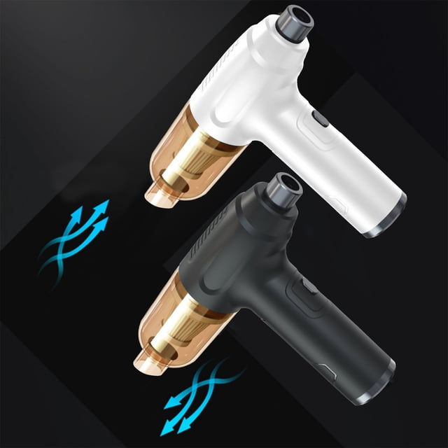 Xihbxyly Plumero 3 En 1, Soplador y Aspirador de 120 W, Limpiador de Teclados E Interior de Coche, Potente Batería de 6000 Mah, Múltiples Accesorios, Limpieza Del Hogar y Del Coche, Tamaño Compacto,
