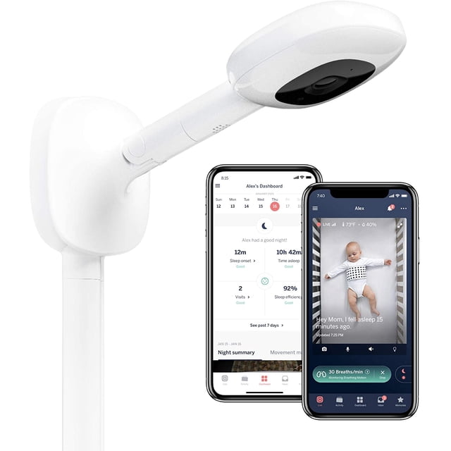 Nanit Pro Video Baby Monitor with Wall Mount and Sleep Tracking (N311CA)
