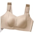 thumbnail image 5 of Plus Wireless Minimizer Bra for Women, Full Coverage Supportive Comfort Bra, Adjustable Wide Shoulder Straps Design | VerBelle,Beige L, 5 of 7