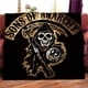 thumbnail image 4 of Manta de Hells Angels Sons of Anarchy Hell Riders, Decke,deka, couverture,viltti,koc, 담, deken,cobertor,frazada, täppe, teppe, 4 of 4