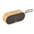 thumbnail image 1 of Wood Grain Bluetooth 4.2 Altavoz Subwoofer estéreo inalámbrico Tarjeta TF Disco en U Reproducir música Caja de sonido inalámbrica Methold EL1544-02B, 1 of 2