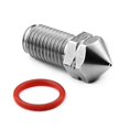 thumbnail image 2 of Microswiss Brass Plated Wear Resistant Nozzle for Ultimaker 3 UM3 (.6mm), 2 of 4