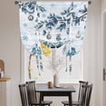 thumbnail image 3 of Blue Gnomes Christmas Balloon Curtains 63 Inch Length for Living Room/Bedroom, Xmas Balls Tree Snowflake Wooden Rod Pocket Privacy Door Curtains Decorative Tie Up Shade for Window 52"x63", 3 of 8