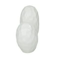 thumbnail image 5 of 8" x 8" White Porcelain Dimensional Angled Origami Inspired Heart Sculpture, by DecMode, 5 of 7