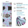 thumbnail image 2 of Poodles Hot Yoga Mat Towel Non Slip for Hot Yoga - Quick-Drying Yoga Mat Cover with 4 Corner Pockets with Travel Bag - Hot Yoga Towel Non Slip Grip Moisture Wicking Sweat 70"x26", 2 of 6