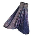 thumbnail image 2 of Pantalones Harem Floral Mujer Hugo Violeta Azul Talla Única, 2 of 5