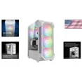 thumbnail image 3 of Mid-Tower Gaming PC Case - Compact Design with RGB Lighting & Efficient Airflow, 3 of 5