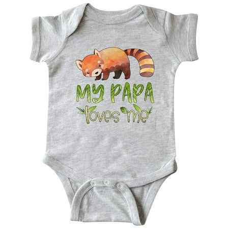 

Inktastic My Papa Loves Me Cute Red Panda Gift Baby Boy or Baby Girl Bodysuit