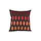 thumbnail image 1 of Almohada decorativa Benzara Inc. de tela con bordado marrón y rojo, 1 of 2