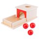 thumbnail image 1 of Caja Montessori para bebés, caja de permanencia de objetos, juguetes de desarrollo para niños 3 bolas, 1 of 4