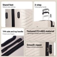 thumbnail image 3 of Travelhouse 4 Piece Hardshell Luggage Set Hardside Lightweight Suitcase with TSA Lock Spinner Wheels.(White), 3 of 8