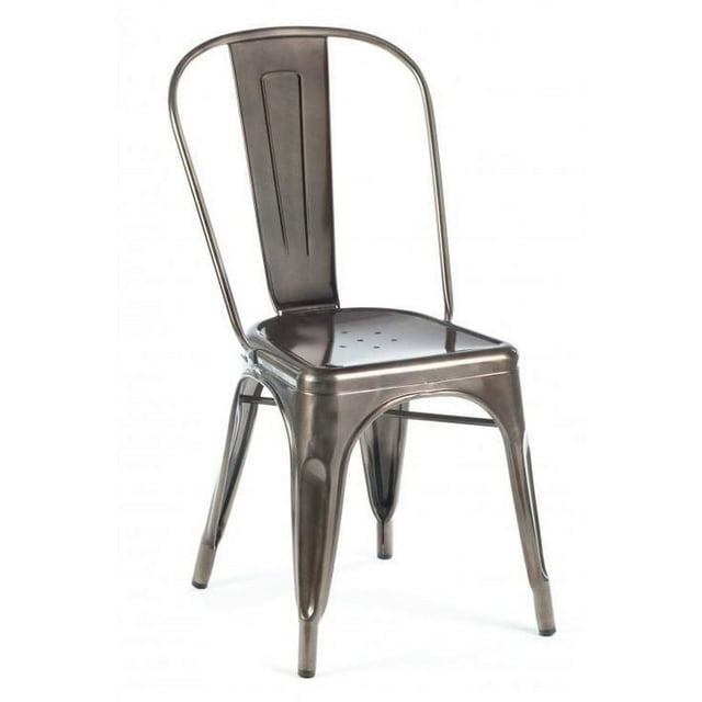 Take Me Home Tolix Dining Chair, Armless Modern Dining Chair. Set of 4.