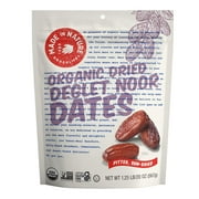 Made in Nature Organic Dried Fruit, Deglet Noor Dates, 20oz Bag  Non-GMO, Unsulfured Vegan Snack