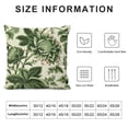 thumbnail image 5 of Nawypu Chinoiserie Pillow Covers Green Orange Floral Throw Pillow Covers Square Farmhouse Flower Pillow Cases Cushion Covers for Bedroom Living Room Sofa Couch Outdoor Decor, 5 of 5