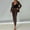 Coffee, variant on Women's Two Piece Sets Pants Suits Dressy Business Casual Outfits Professional Blazer Pantsuits Set Work Office Fashion City Work Intellectual XL Pink