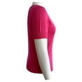 thumbnail image 4 of Suéter George Talla EG Liso Cuello Redondo Manga Corta Fucsia, 4 of 4