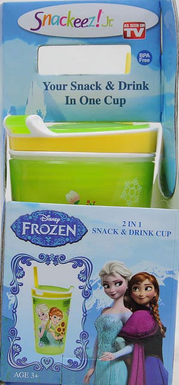 Snackeez Jr. Frozen 4 Oz Snack Cup & 8 Oz Drink Cup 2 in 1 - Zak!